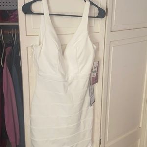 White cocktail dress